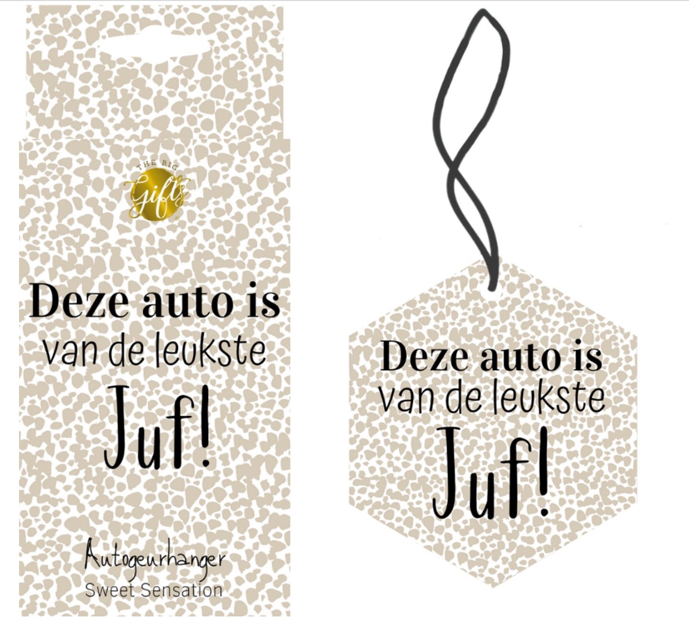 Autogeurhanger juf