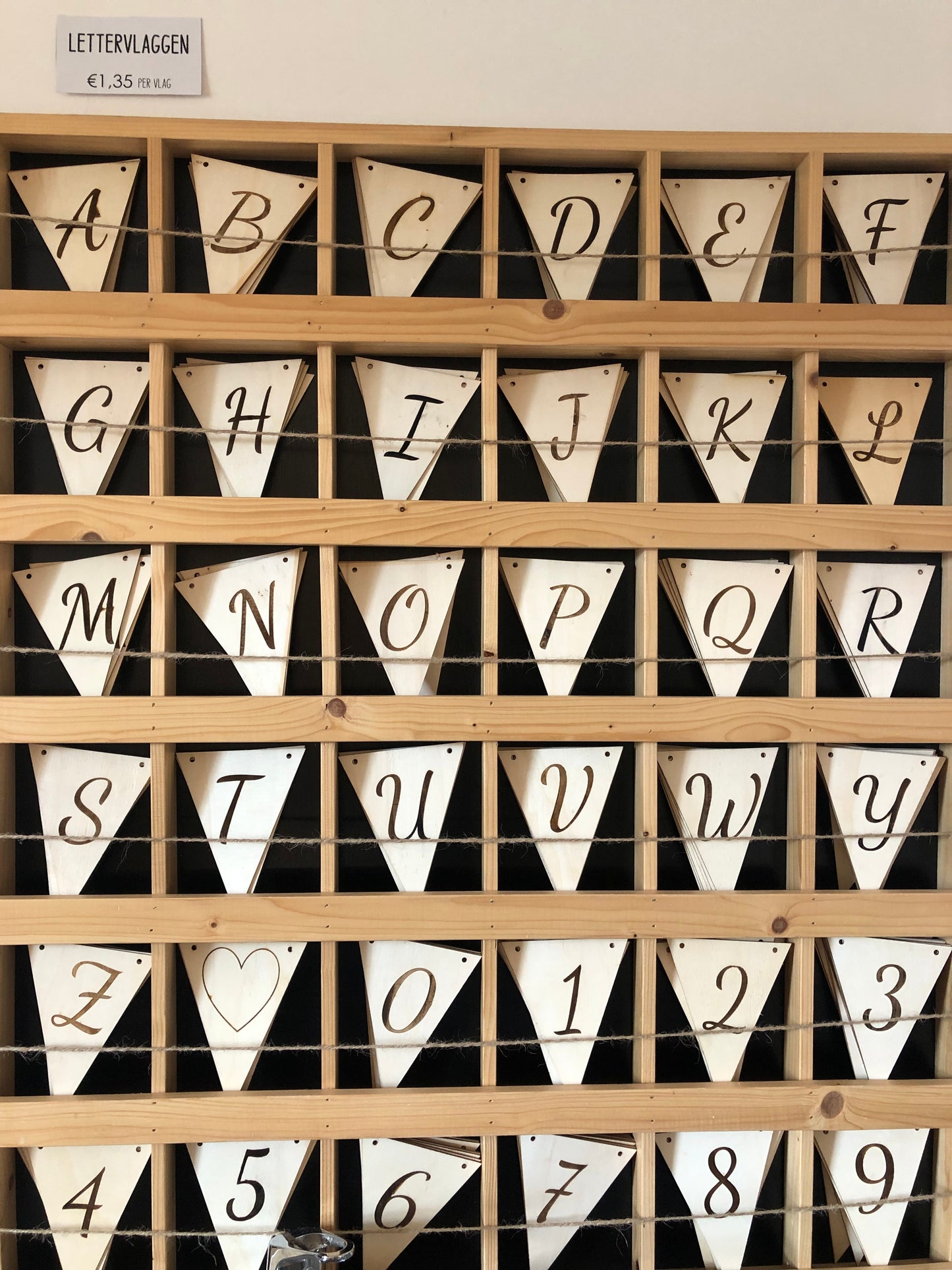 Lettervlag hout