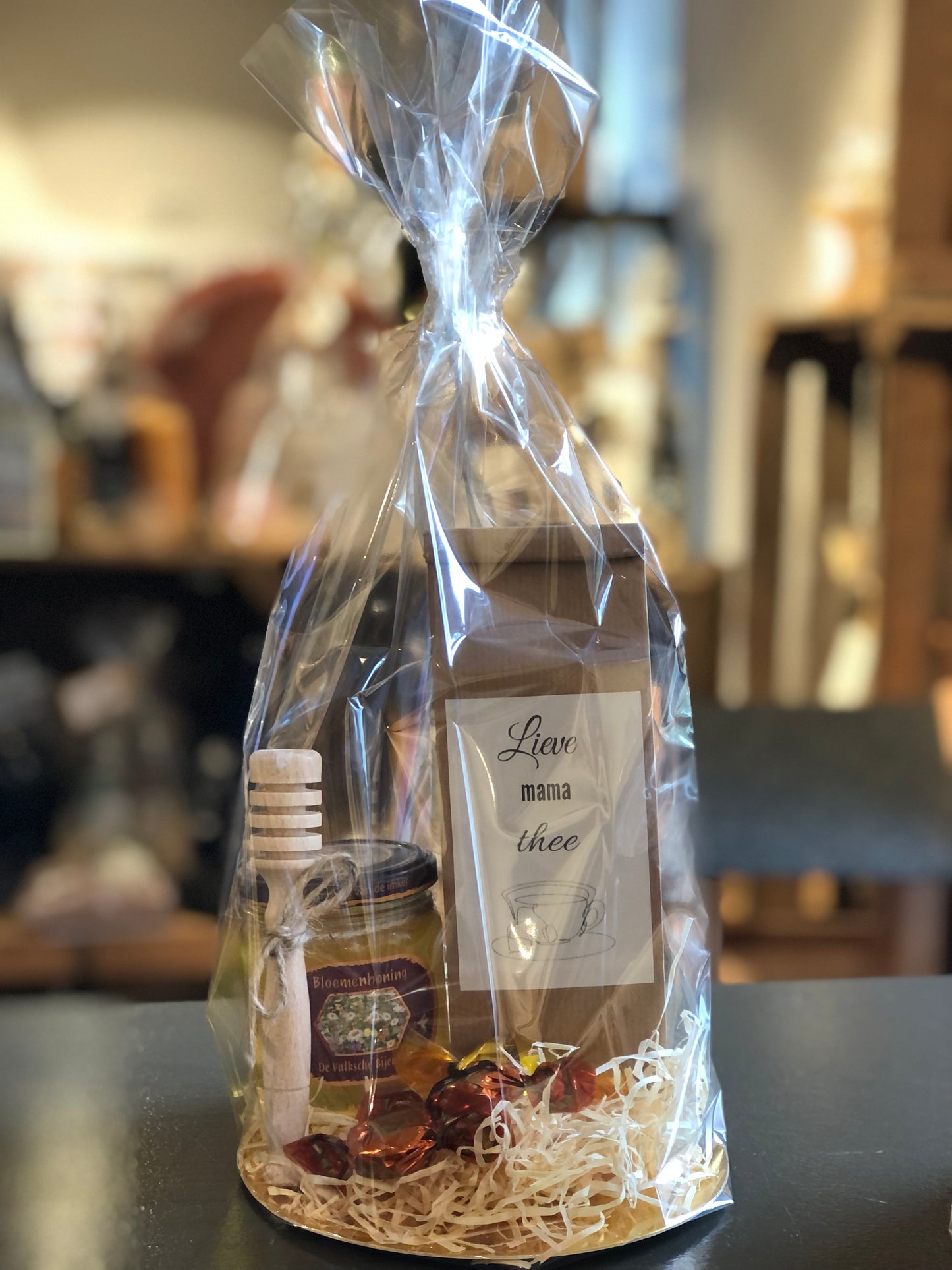 Pakketje thee en honing