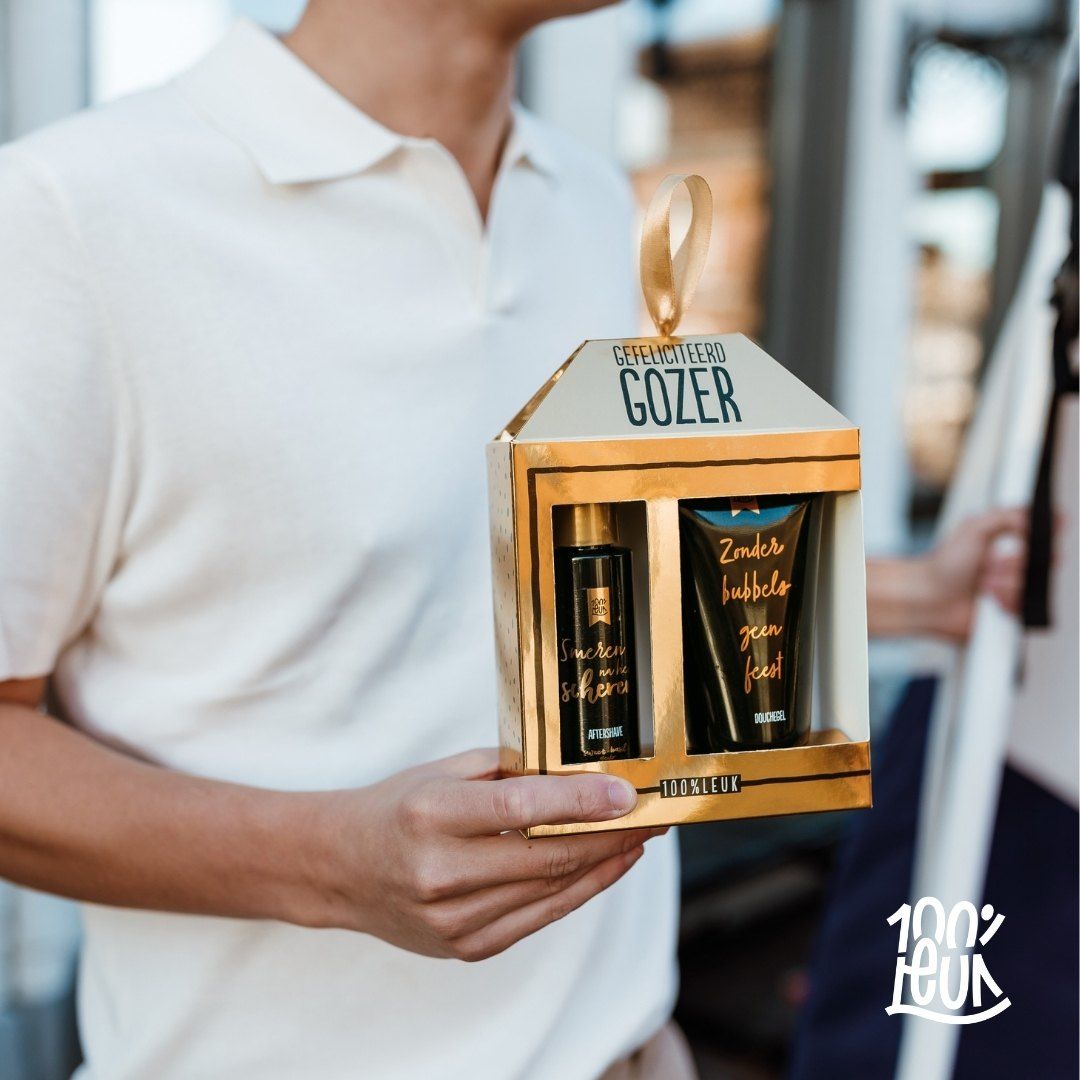 Cadeau set – Gefeliciteerd gozer