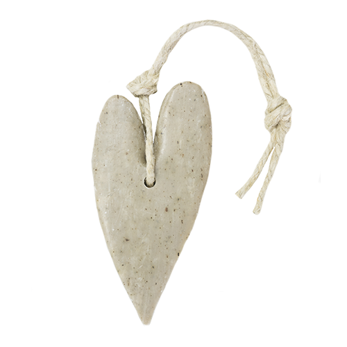 Hart xl taupe met muntblad