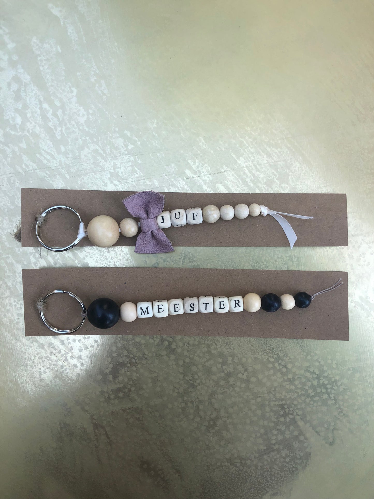 Sleutelhanger juf/meester