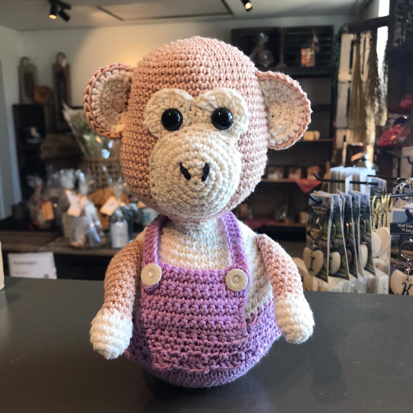 Knuffel aap met geluid