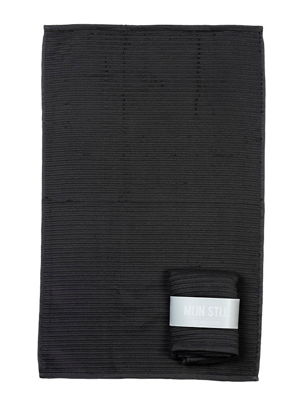 Handdoek donkergrijs (keuken)