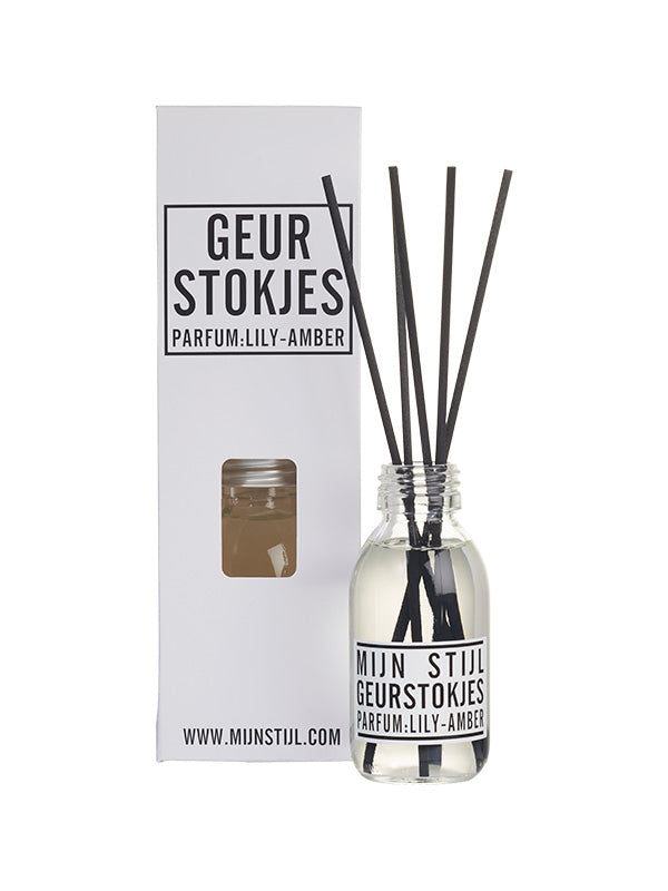 Geurstokjes lily amber