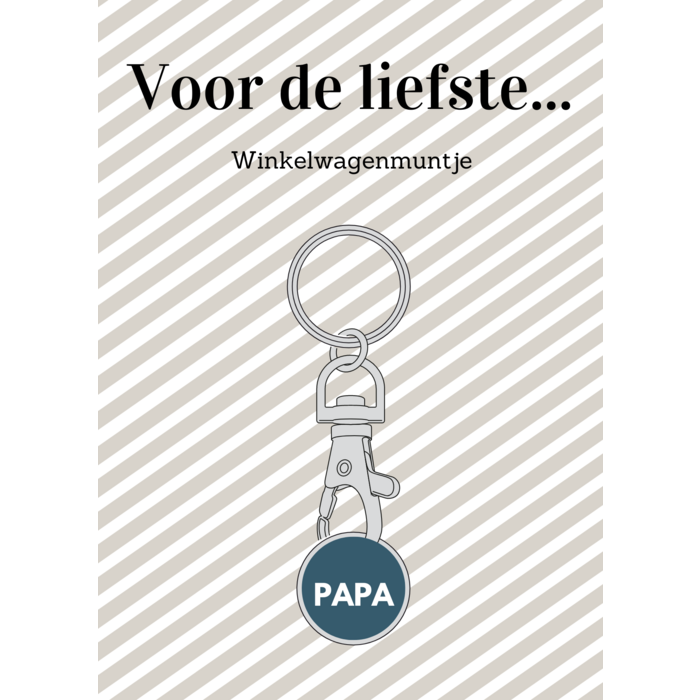 Winkelwagenmuntje papa