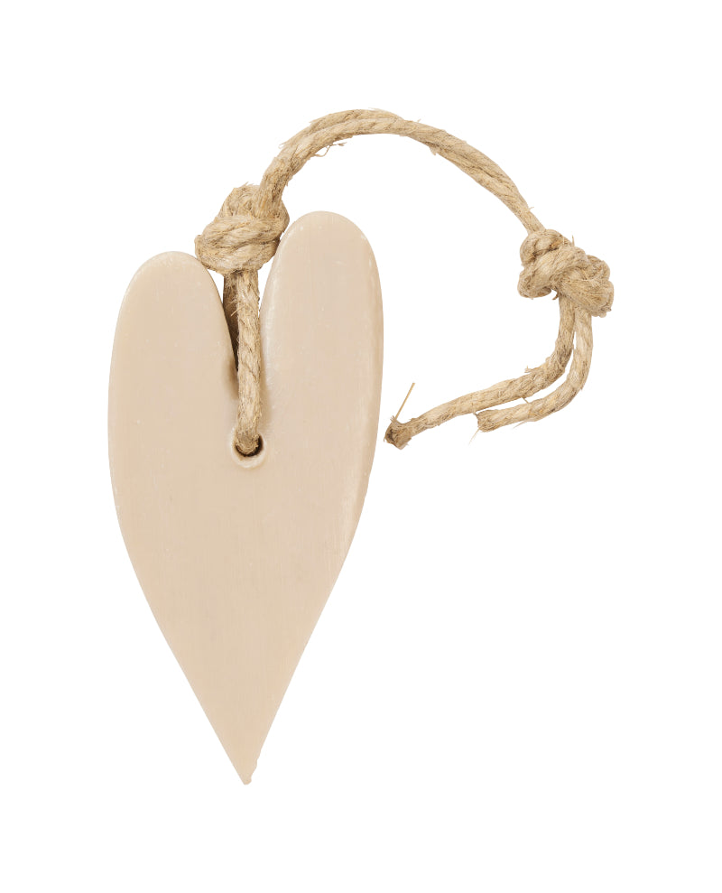 Geurhanger hart licht taupe