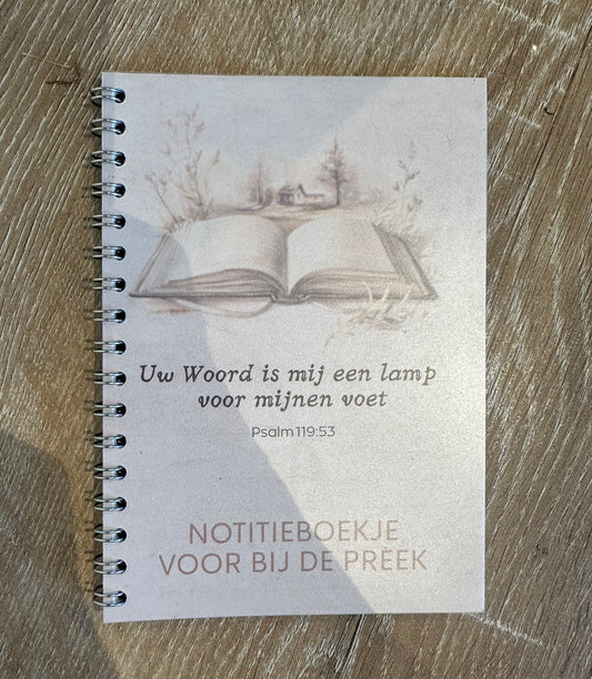 Meeschrijfboekje voor de preek