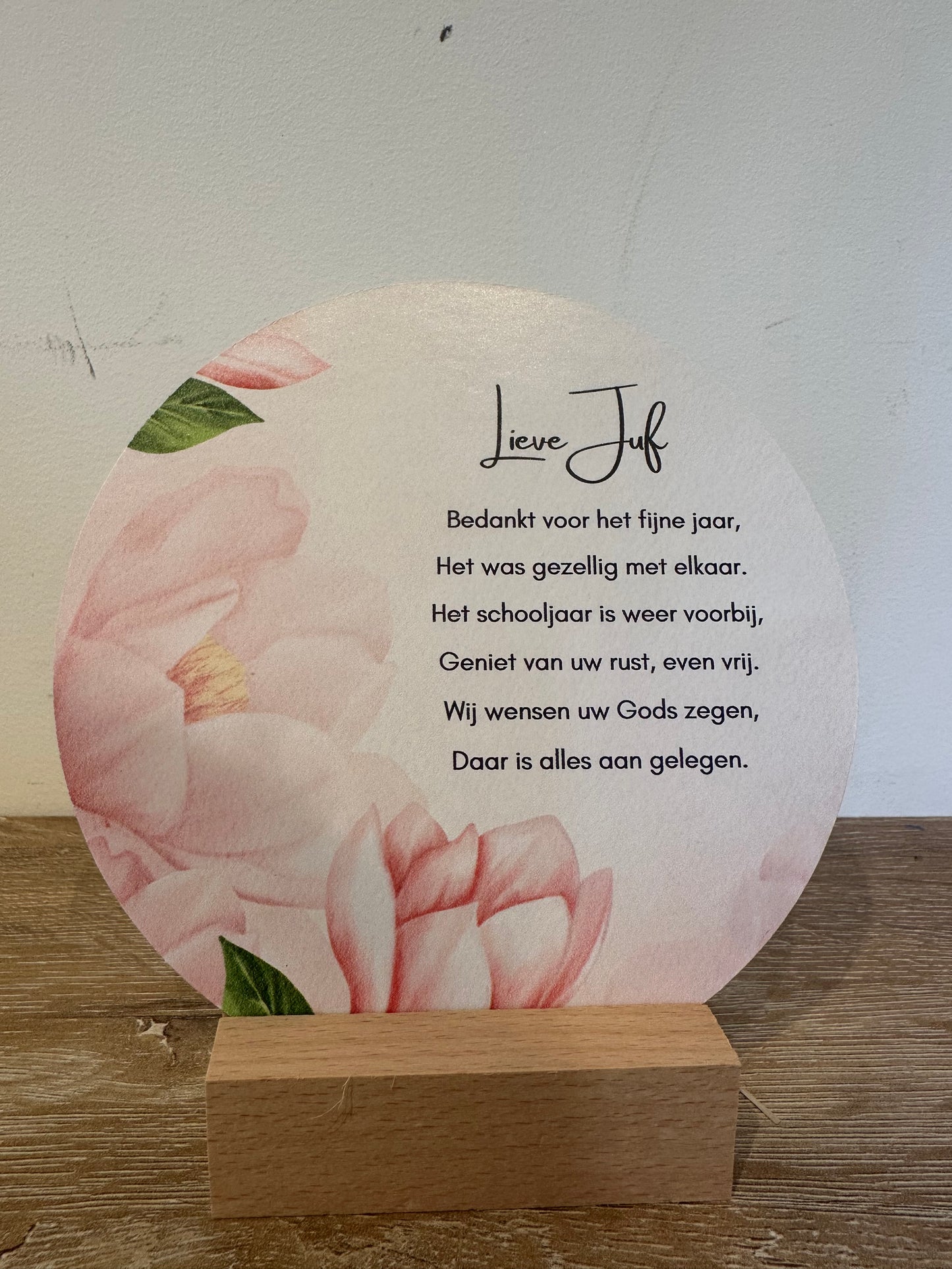 Muurcirkel op houder