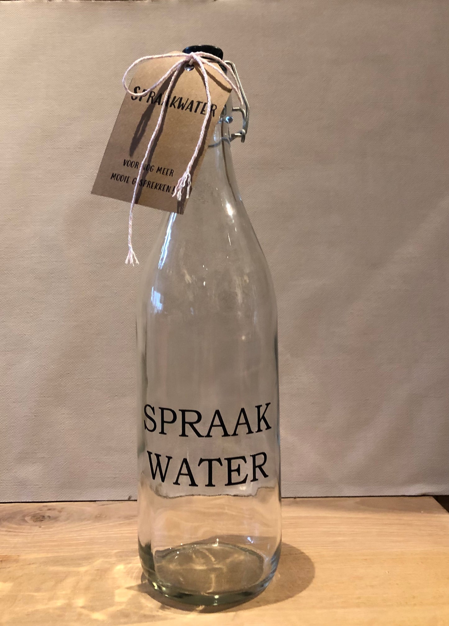Fles Spraakwater
