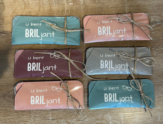 Brillenhoes ‘u bent BRILjant’