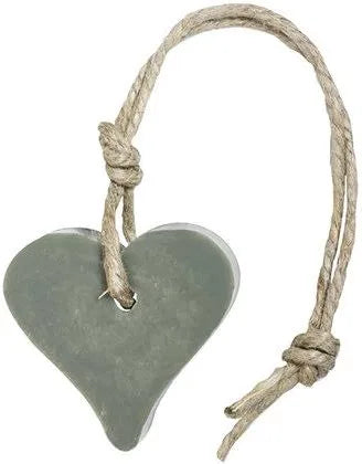 Geurhanger hart legergroen