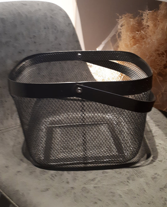 Metalen draadmand zwart