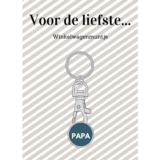 Winkelwagenmuntje papa