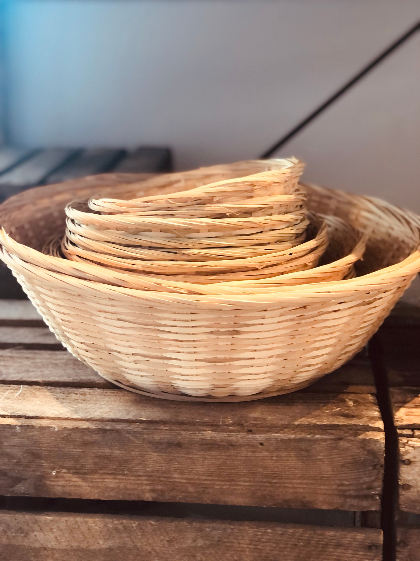 Rieten mandje