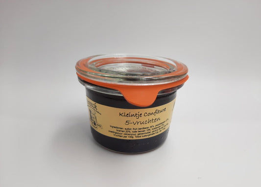 Jam vijf vruchten 80 gram