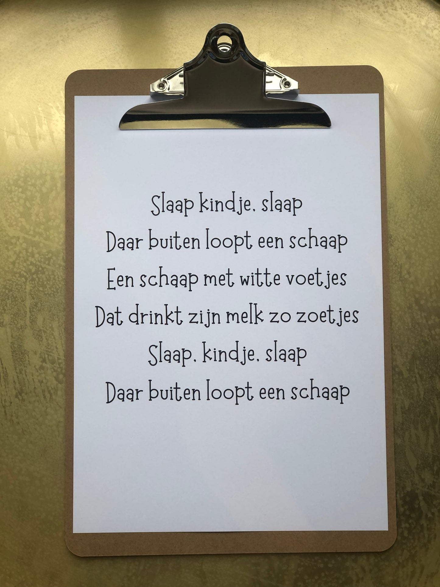 Klembord met tekst