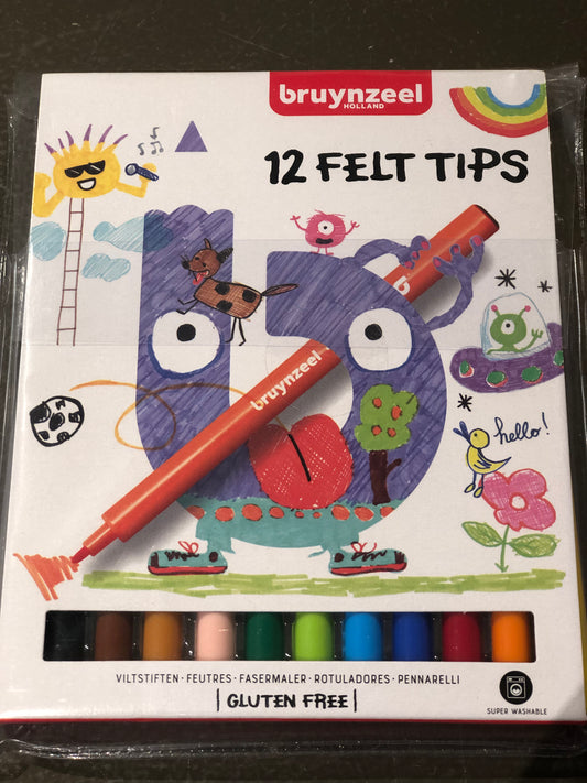 Viltstiften Bruynzeel 12 stuks